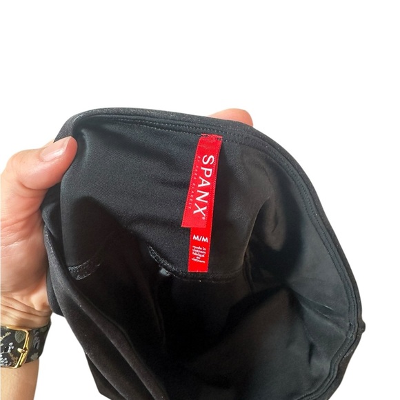 Spanx | EUC | Faux Leather Leggings | High Waisted | Black | Womens Size Medium - Picture 5 of 6